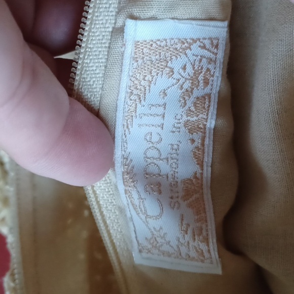 Cappelli Vintage Tropical Straw Bag With Palm Trees & Island - Picture 4 of 5